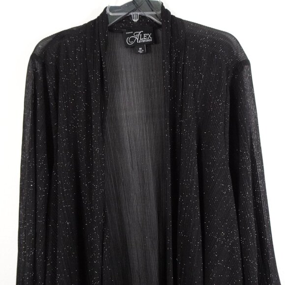 Alex Evenings Twinset Women’s Plus Size 3X Black Sparkle Cocktail Evening Flowy - Picture 9 of 14